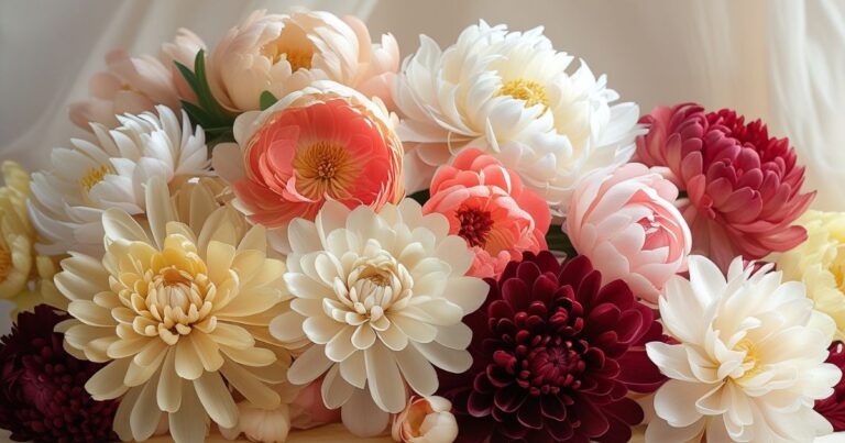 November Birth Flowers And Meanings : Chrysanthemums & Peonies
